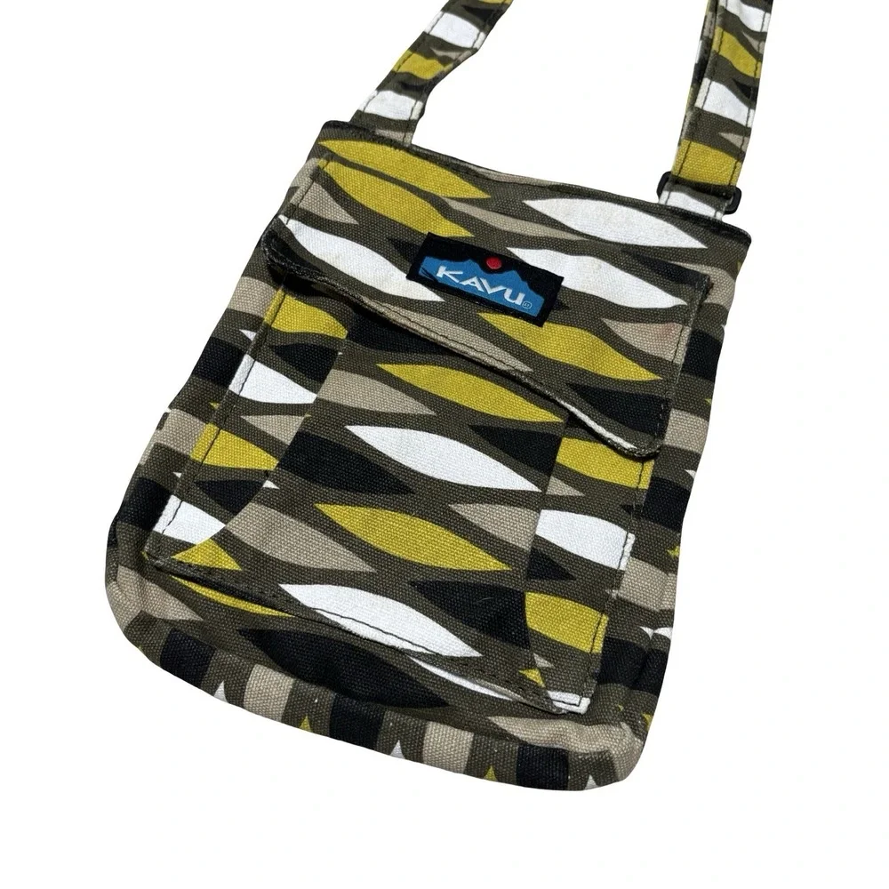 KAVU Keeper Crossbody Bag Keeper Sling Canvas Patterned